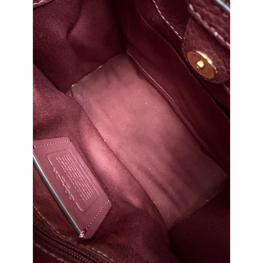 Coach Dempsey Tote Bag Signature Jacquard Stripe Coach Patch C8417 Khaki Red